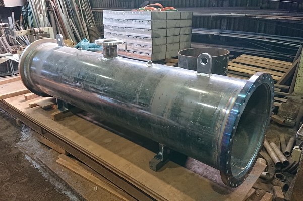 プラント向け冷却器用の圧力容器(シェル)